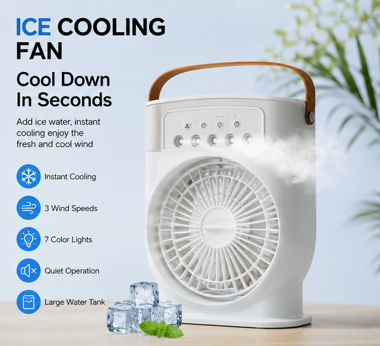 Lumora Ice Cooling Fan Stay Cool Anywhere — Instant Fresh Air in Seconds